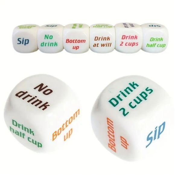 1 Piece Dice Drinking Game New In Package - Picture 2 of 6